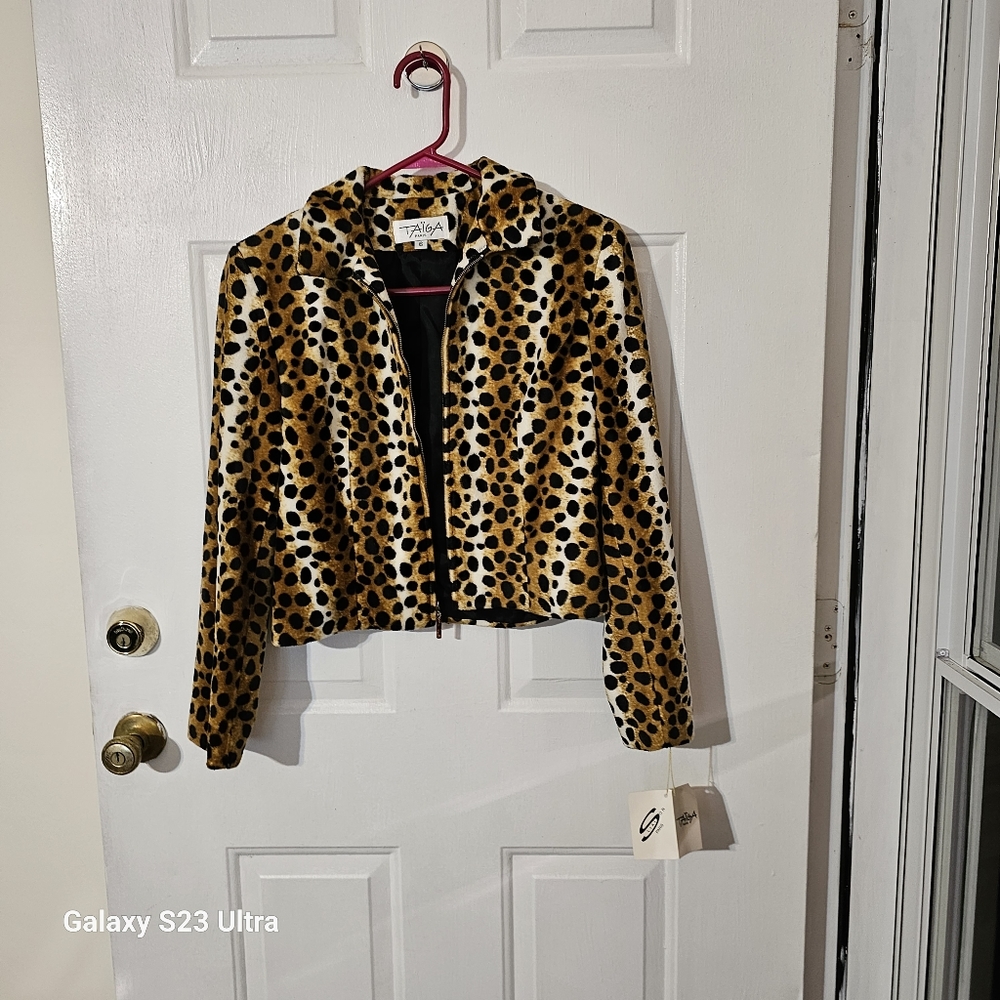 Leopard print jacket new with tags